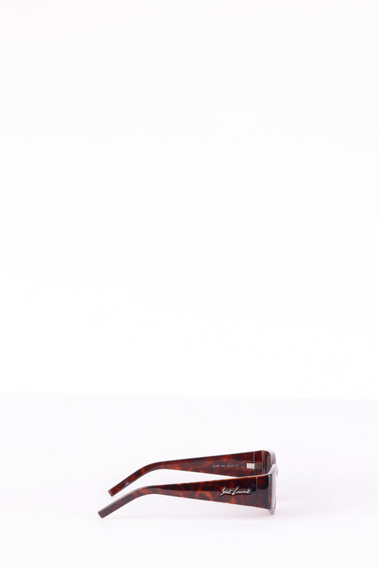 Saint Laurent Paris SS23 'SL329' Sunglasses Cheetah Print Brown (2023)
