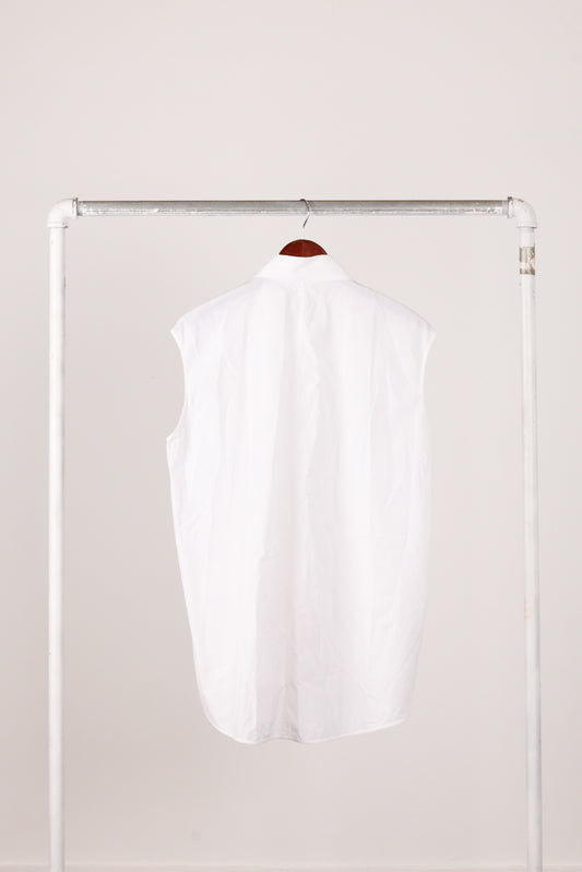 Helmut Lang 'Gauge Embellished Collar' S/S Oxford Shirt