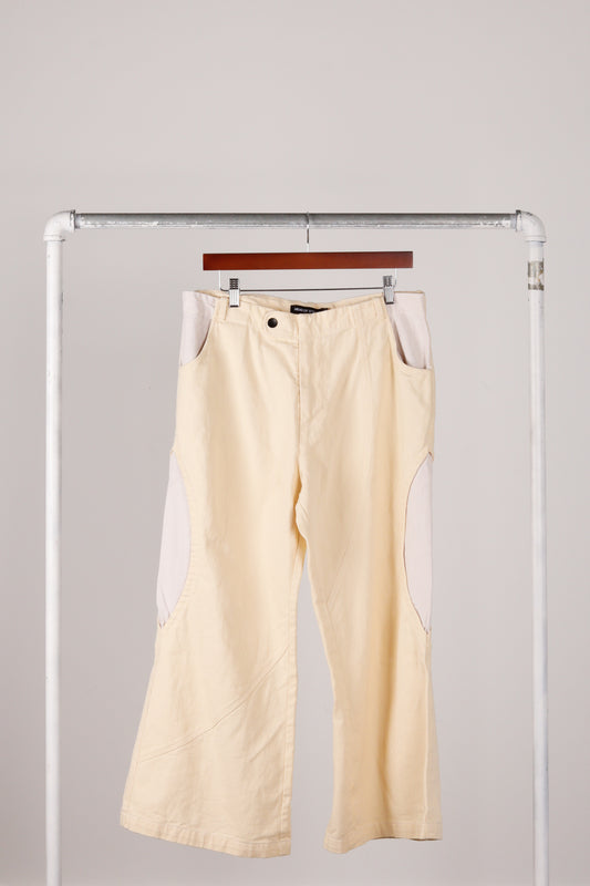 Head Of State SS21 'Contrast Panel Flare Cut' Denim (2021)