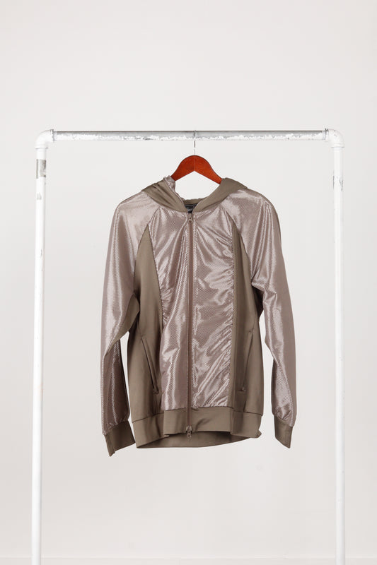 Final Home SS07 'Iridescent Snakeskin' Hooded Zip-Up Track Jacket Green (2007)