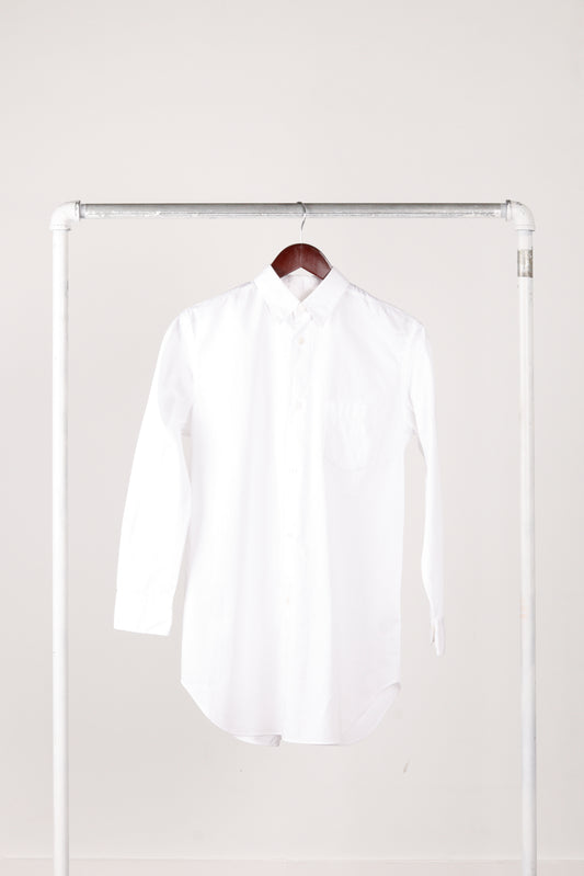 Comme des Garçons Junya Watanabe SS17 'Back Slit' Poplin Oxford Shirt White (2017)