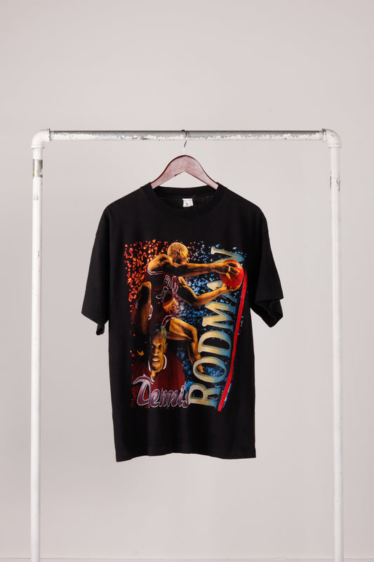 Vintage 1997 Dennis Rodman Jean Claude Van Damme 'Double Team' Rap T-Shirt