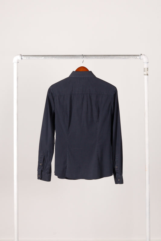 Prada AW12 'Elastane' Blouse Navy (2012)