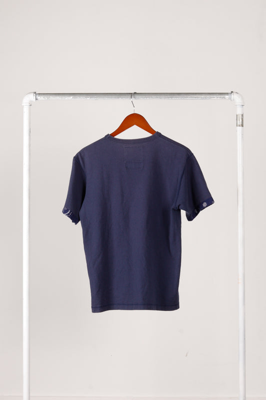 Neighborhood x Original Fake SS09 'Graphic Pocket ' T-Shirt Navy (2009)