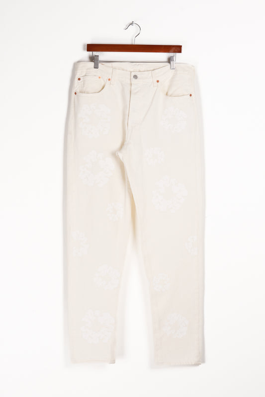 Denim Tears x Levi's FW22 'White Wreath' 501 Denim Pants (2022)