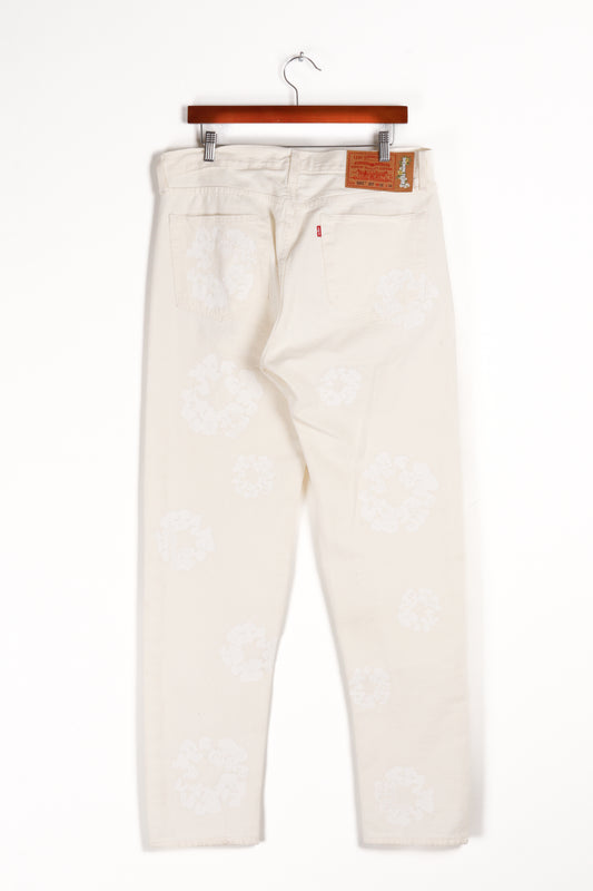 Denim Tears x Levi's FW22 'White Wreath' 501 Denim Pants (2022)