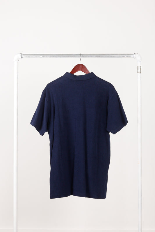 Kith SS18 'Regal Terry Cloth' S/S Polo Shirt Navy (2018)
