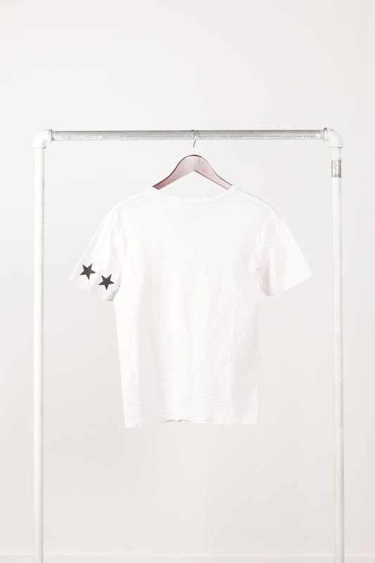 Base Control 'Star Sleeved' Pocket T-Shirt White