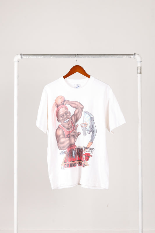 Vintage 1996 Dennis Rodman Chicago Bulls 'Airbrush Caricature' T-Shirt
