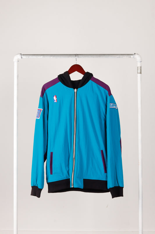 Mitchell & Ness '1996-97 Charlotte Hornets NBA 50th Anniversary' Hooded Warmup Jacket
