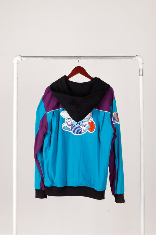 Mitchell & Ness '1996-97 Charlotte Hornets NBA 50th Anniversary' Hooded Warmup Jacket