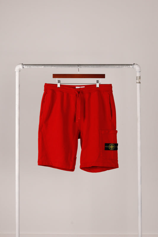 Stone Island FW22 'Bermuda' Cargo Shorts Red (2022)