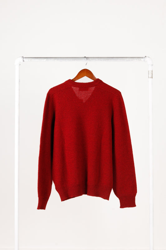 Lemaire SS22 'Merino Wool' V-Neck Sweater Burgundy (2022)