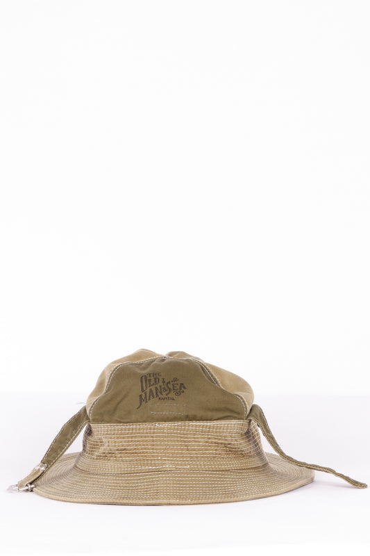 Kapital 'Old Man And The Sea 11.5oz' Bucket Hat Olive