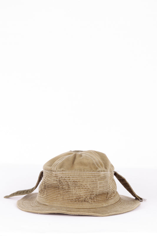 Kapital 'Old Man And The Sea 11.5oz' Bucket Hat Olive