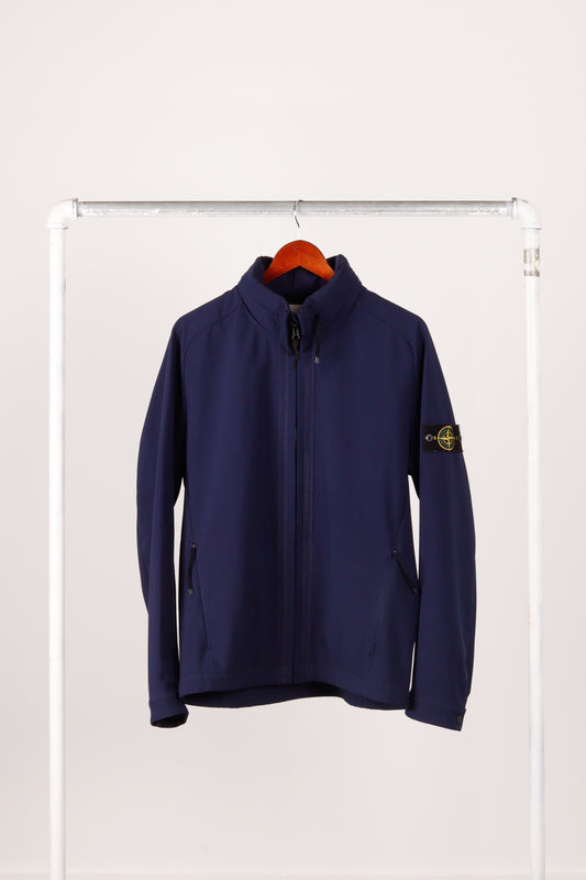 Stone Island FW16 'Soft Shell-R' Hooded Jacket Navy (2016)
