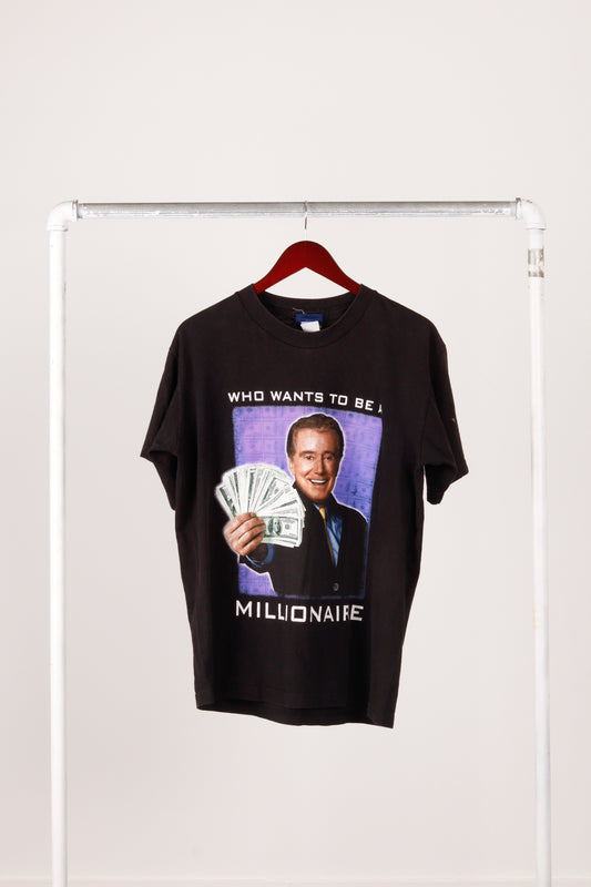 Vintage 2000's Who Wants To Be A Millionaire 'Money Promo' T-Shirt Black