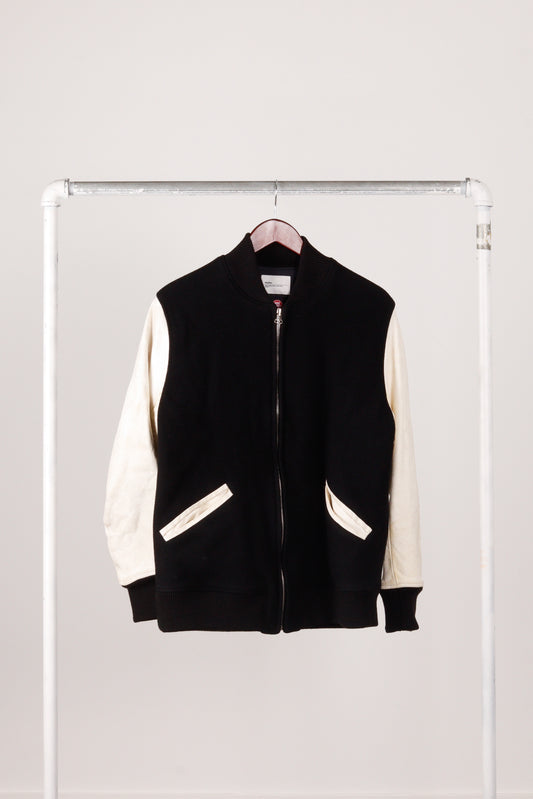 Visvim AW19 'Wool & Leather Varsity' Jacket Black (2019)
