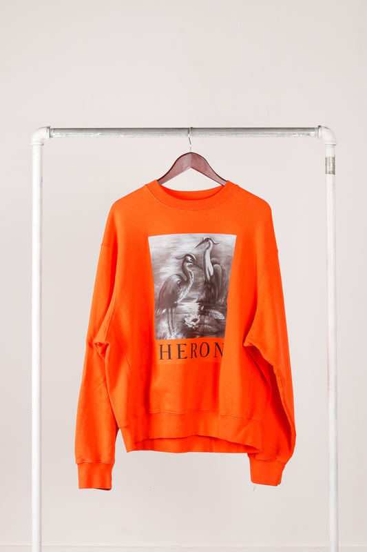 Heron Preston FW23 'Birds' Crewneck Orange (2023)