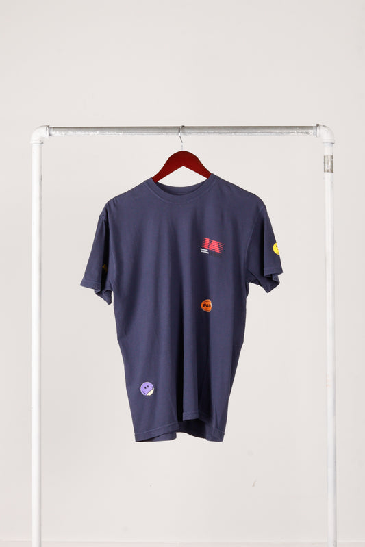 Sayre Gomez x Infinite Archives SS21 'Stickers' T-Shirt Navy (2021)