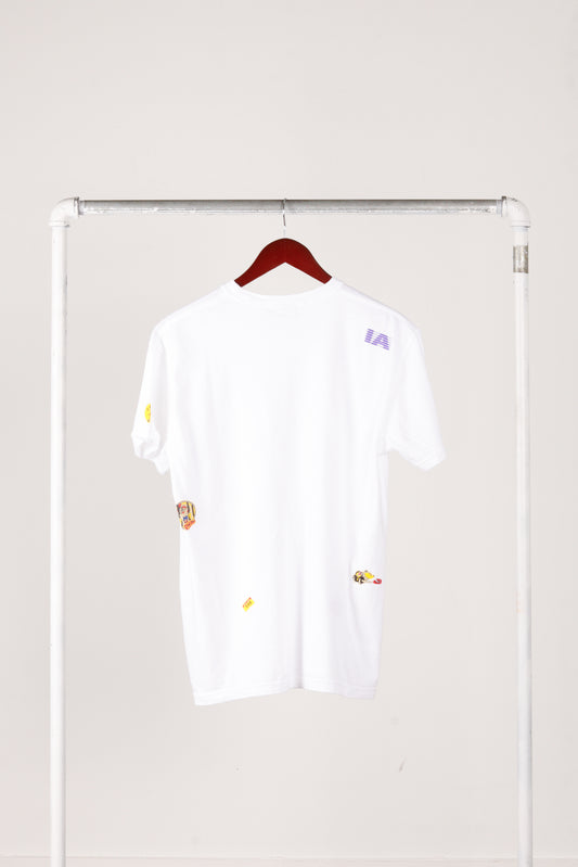 Sayre Gomez x Infinite Archives SS21 'Stickers' T-Shirt White (2021)
