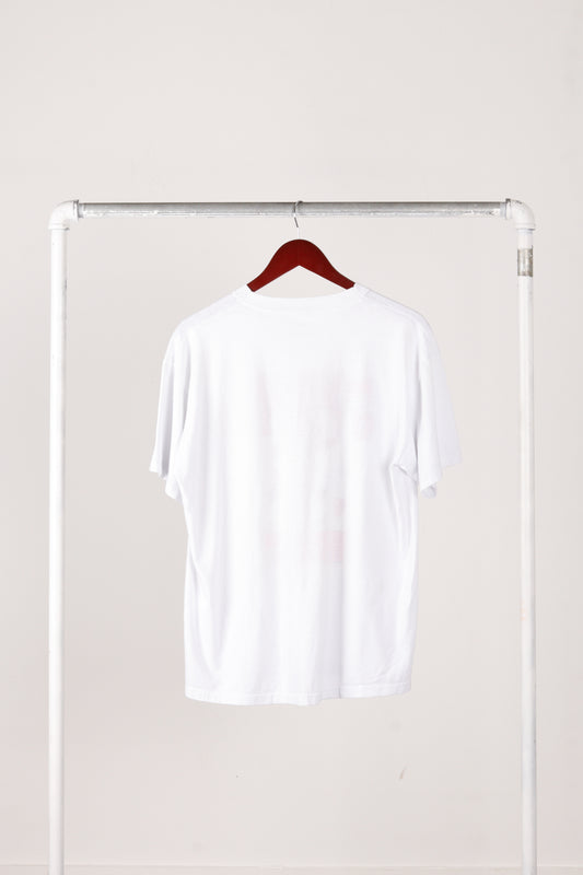 Vintage 80's Chicago Bulls 'Michael Jordan Jump Caricature' T-Shirt White