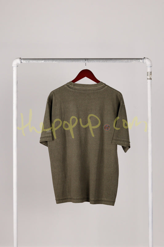 Ballsy Brothers SS23 'Pigment Dyed Military Pockets' Tee Olive