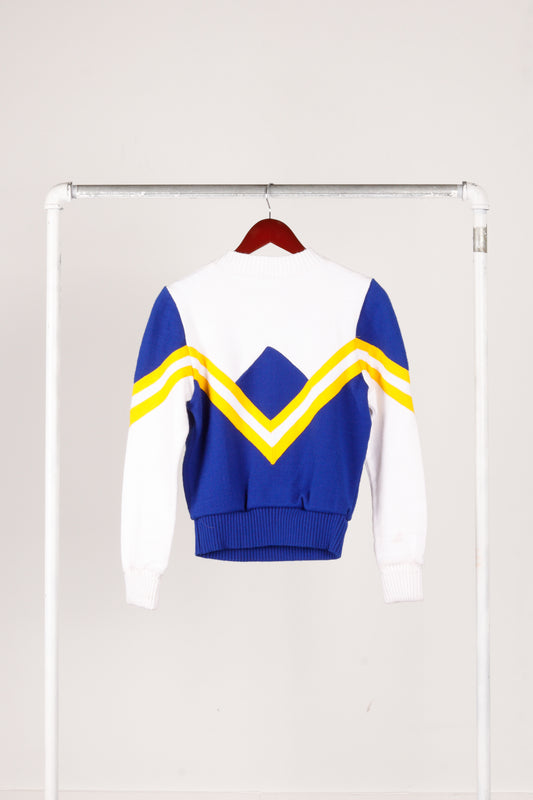 Vintage 80's Varsity Spirit Fashions 'Braves' Knit Cheerleader Sweater