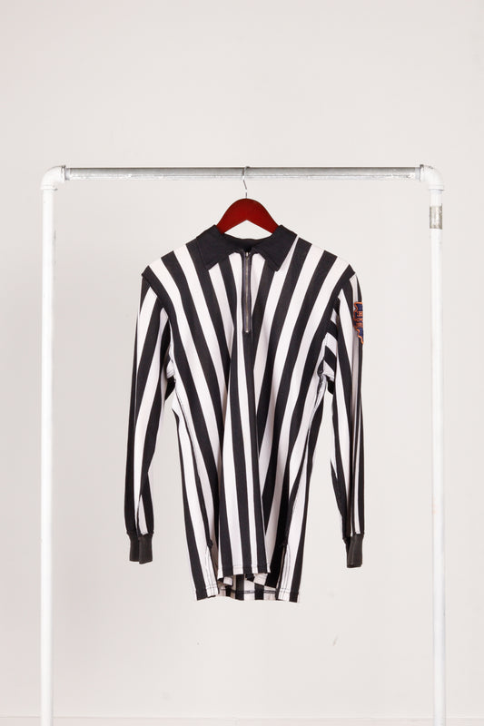 Vintage 50's Macgregor 'IHSA Official Referee' Striped L/S Knit Shirt