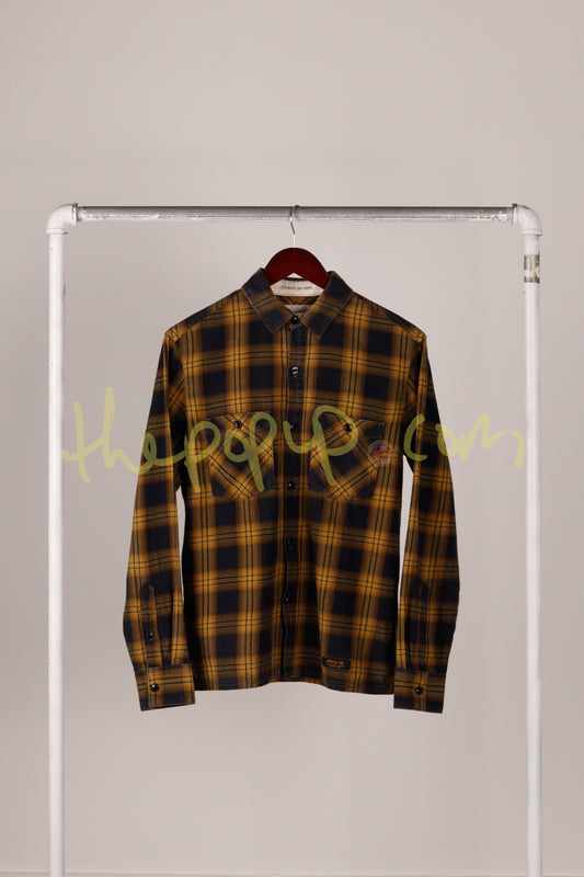 Neighborhood FW10 'Shadow Plaid' Shirt Yellow (2010)