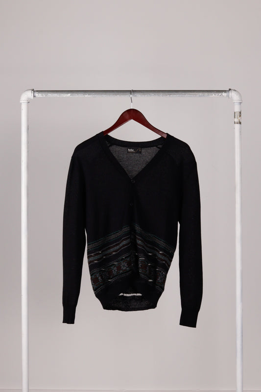 kolor Japan SS13 'Nordic Trim' Cardigan Black (2013)