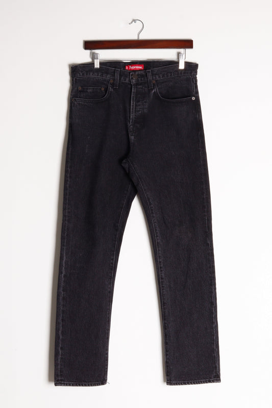 Supreme SS17 'Stone Washed Black Slim Denim' Jeans (2017)