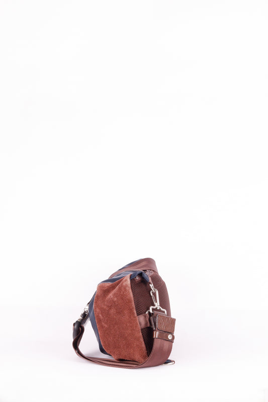 Master Piece FW19 'Density' Shoulder Bag Navy Brown (2019)