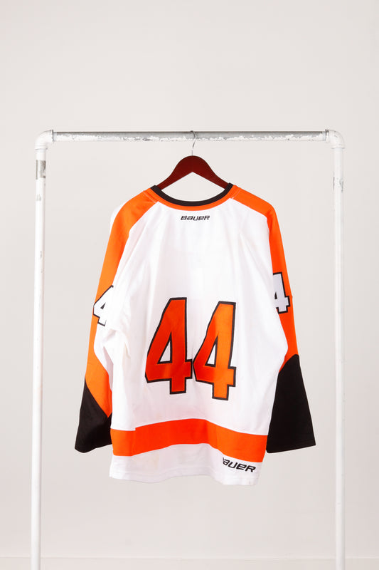 2012 Bauer 'Swarm' Hockey #44' Hockey Jersey White