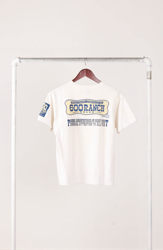 The Real McCoys 'Taylor Lariat Trophy' Tee White