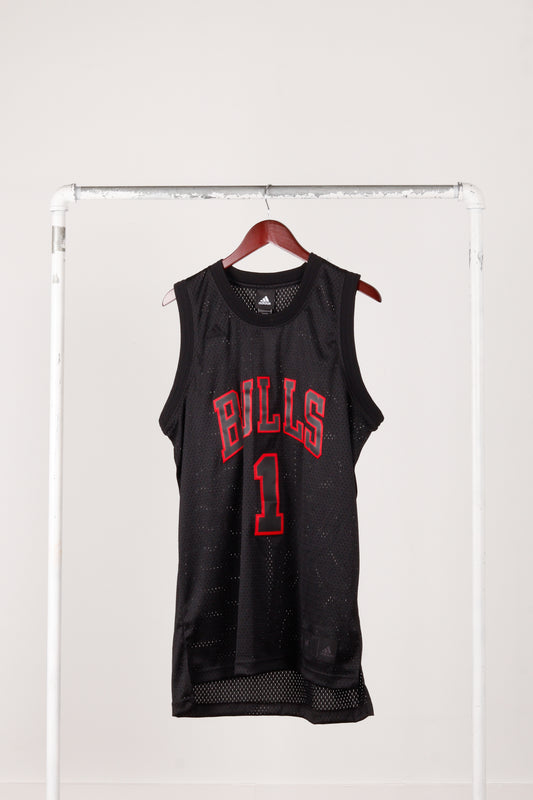 adidas 2009 'Chicago Bulls Derrick Rose Blackout Alternate' Swingman Jersey
