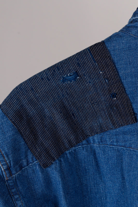 OrSlow x Canoe Club FW23 'Vintage Boro Western' Shirt Indigo (2023)