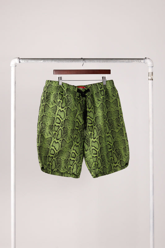 Supreme SS12 'Snake' Belted Shorts Green (2012)